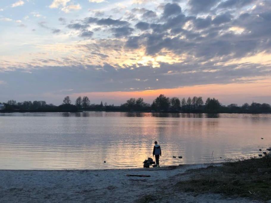 Gezellige Pipo Met Grote Schommel Aan Het Water Villa Medemblik Exteriör bild